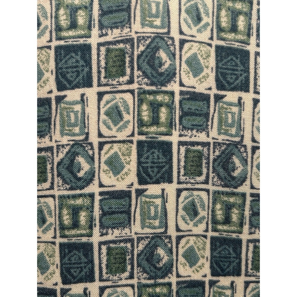 Island Blue Green Hawaiian Shirt 100% Rayon Green Pattern Button Down Shirt XXL - Picture 3 of 7